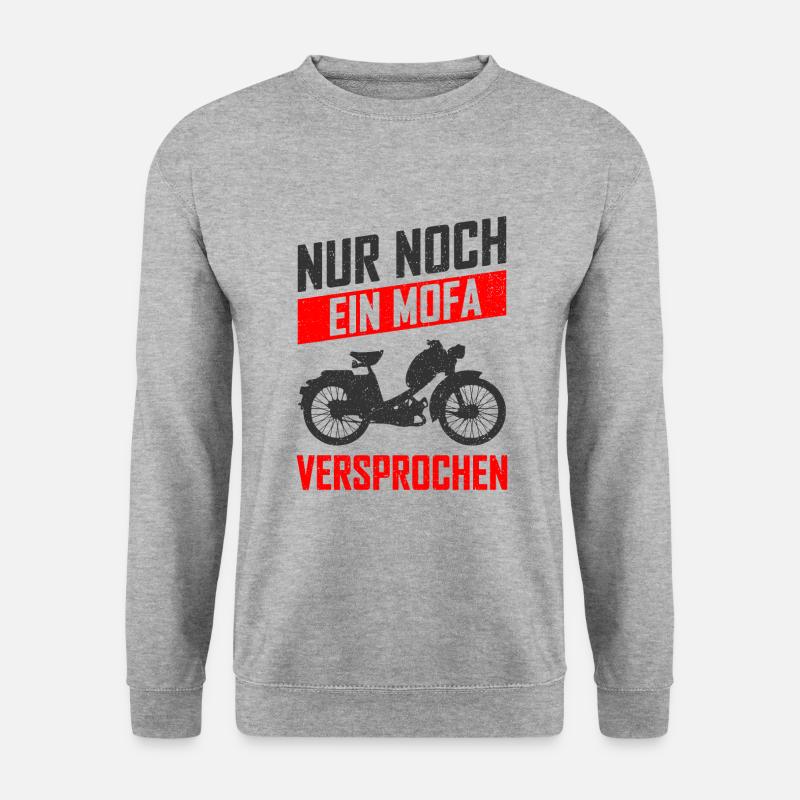 Mofa Moped - Unisex Pullover - Weißgrau meliert