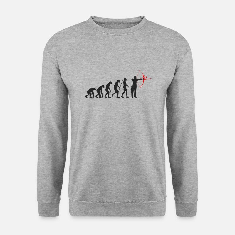 Archery evolution - Unisex Sweatshirt - salt & pepper