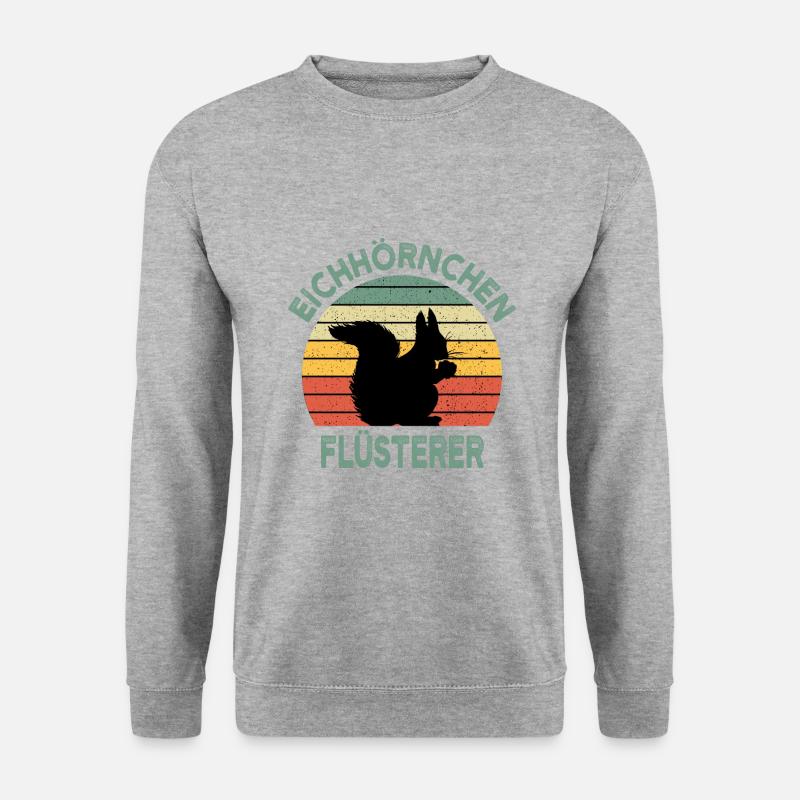 Eichhörnchen - Unisex Pullover - Weißgrau meliert