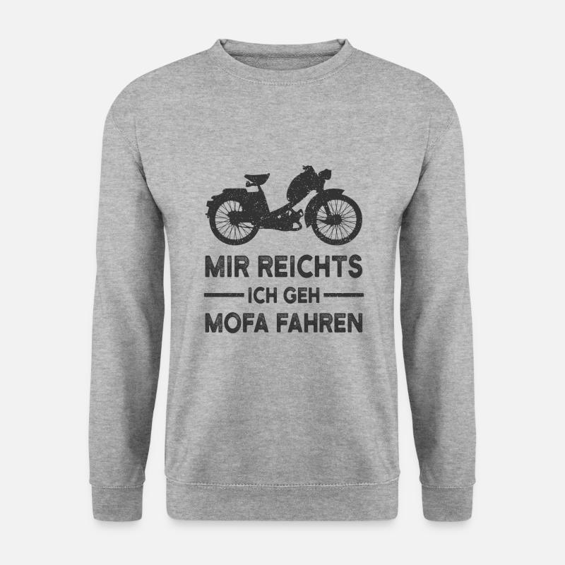 Mofa - Unisex Pullover - Weißgrau meliert