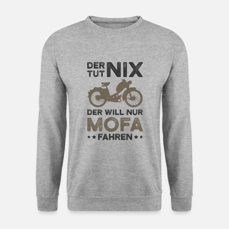 Mofa - Unisex Pullover - Weißgrau meliert