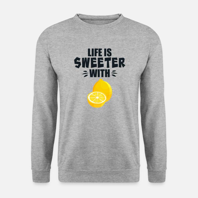 Life Is Sweeter With Lemon - Unisex Sweatshirt - salt & pepper