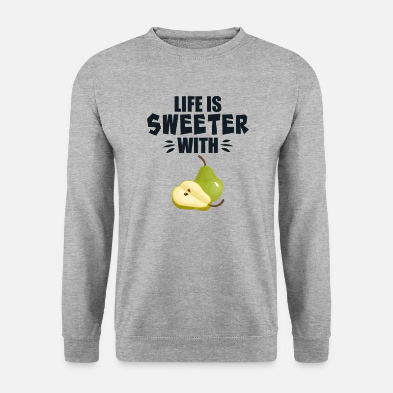 Life Is Sweeter With Pear - Unisex Sweatshirt - salt & pepper