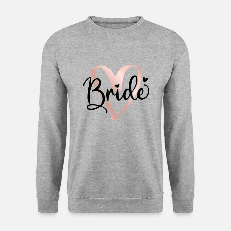 Braut 2024 / The Bride JGA Junggesellinnenabschied - Unisex Pullover - Weißgrau meliert