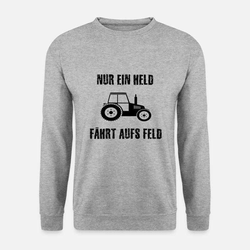 Landwirtschaft - Unisex Pullover - Weißgrau meliert