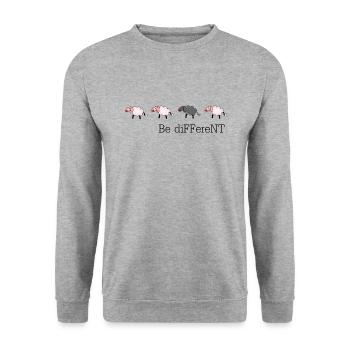 Be different Collection - Sweat-shirt Unisexe - gris chiné - Devant - Alina (178cm) & Michal (187cm)