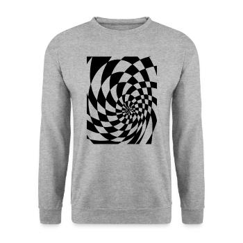 Psychedelic forms - Unisex Sweatshirt - salt & pepper - Front - Alina (178cm) & Michal (187cm)