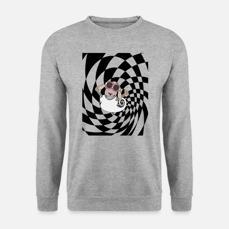 psychedelic sheep - Unisex Sweatshirt - salt & pepper