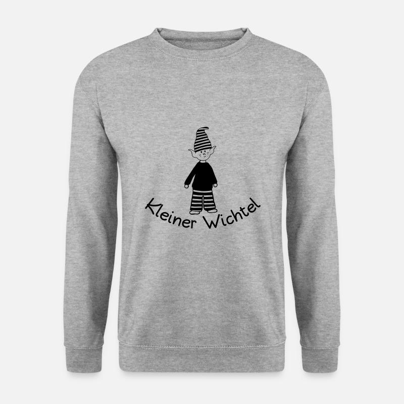 Kleiner Wichtel - Unisex Pullover - Weißgrau meliert