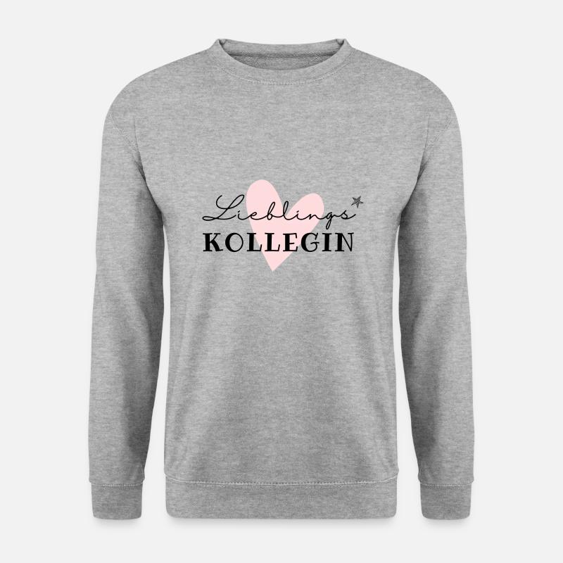 Lieblingskollegin / Beste kollegin Arbeitkollegin - Unisex Pullover - Weißgrau meliert