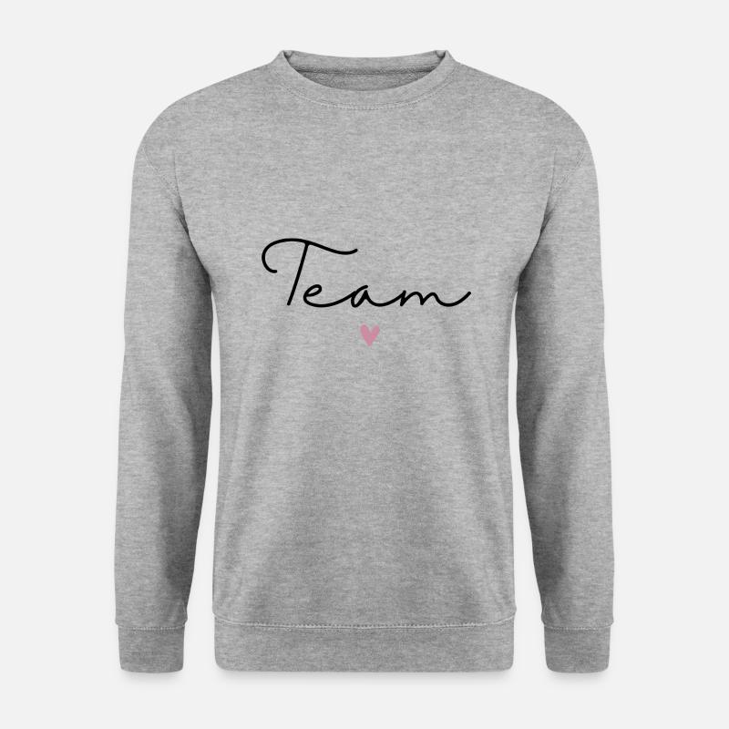 Team Braut / Crew / JGA Jungesellinnenabschied - Unisex Pullover - Weißgrau meliert