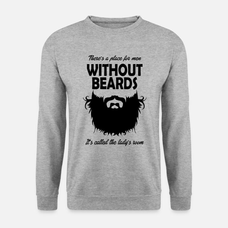 hipster - Unisex Pullover - Weißgrau meliert