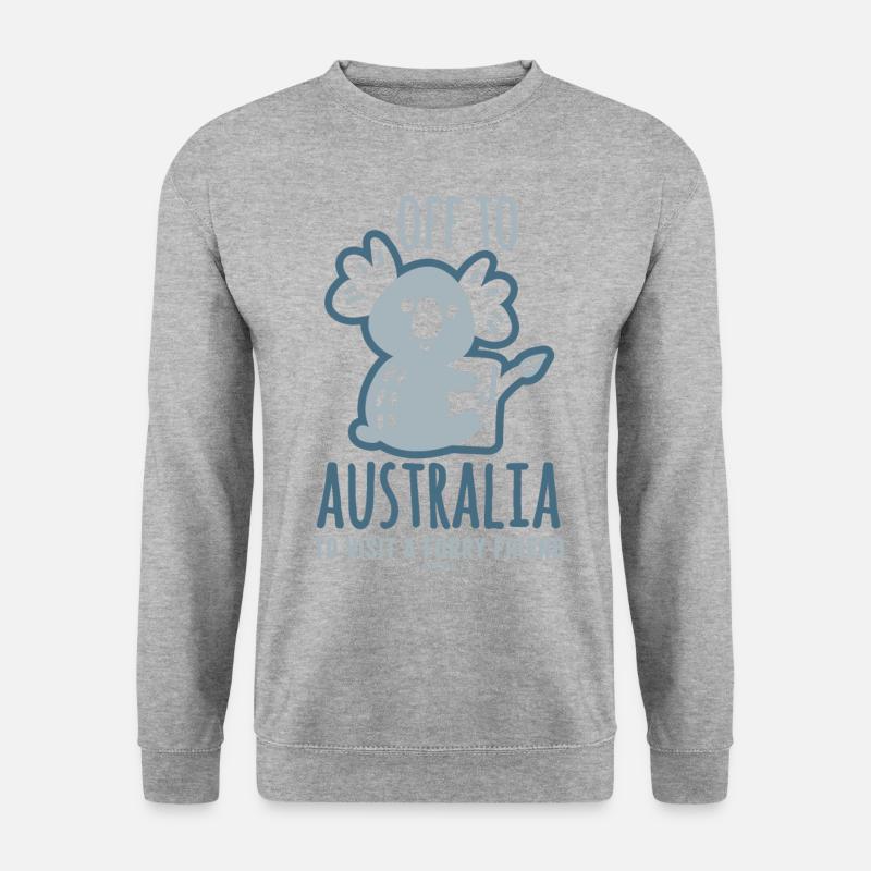 Australien Kinder Koala - Unisex Pullover - Weißgrau meliert