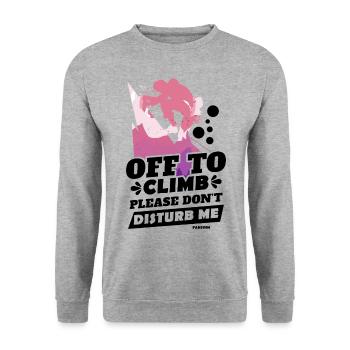 Grimper - Sweat-shirt Unisexe - gris chiné - Devant - Alina (178cm) & Michal (187cm)