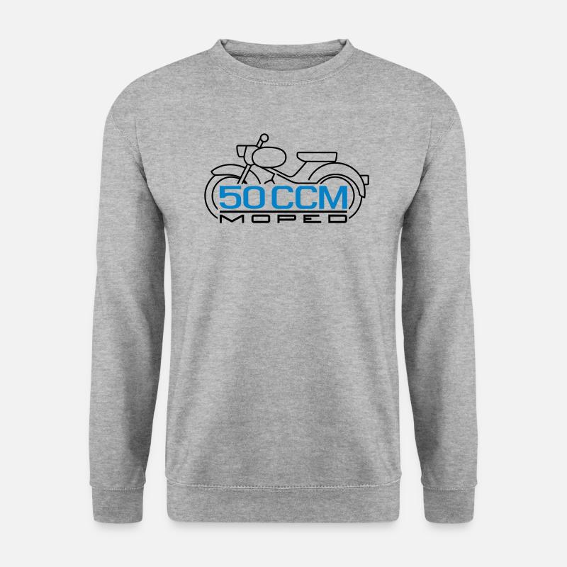 50cc Moped Sparrow Emblem v.2 - Unisex Sweatshirt - salt & pepper