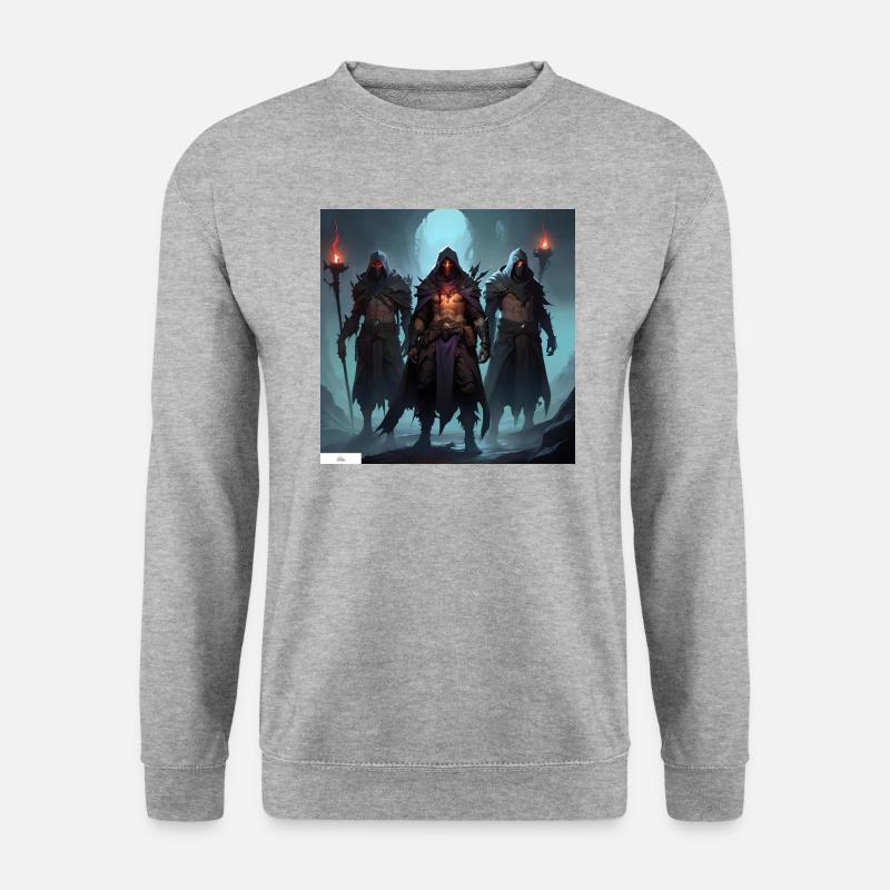 Vergessene Kriegerfreunde - Unisex Pullover - Weißgrau meliert