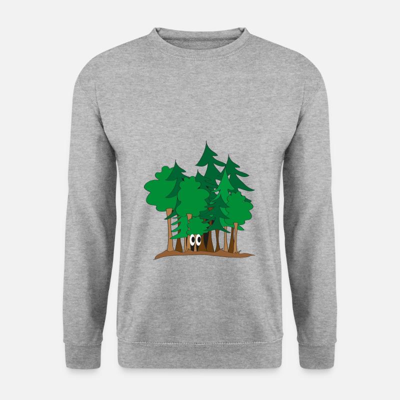 Im Wald - Unisex Pullover - Weißgrau meliert