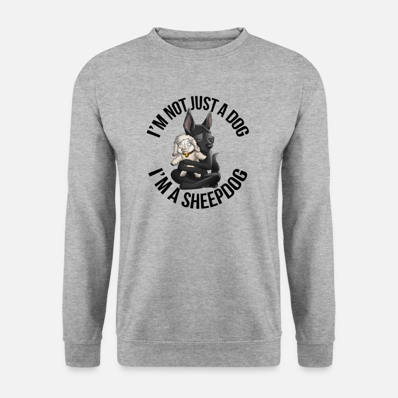 Kelpie Mouton Noir - Sweat-shirt Unisexe - gris chiné
