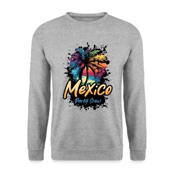 Vacances de l’équipage de la fête au Mexique - Sweat-shirt Unisexe - gris chiné - Devant - Alina (178cm) & Michal (187cm)