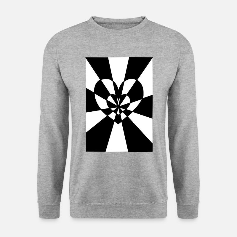 Heart's ray - Unisex Sweatshirt - salt & pepper