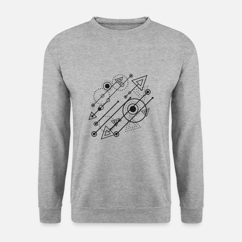 Lustige Zeichen - Unisex Pullover - Weißgrau meliert