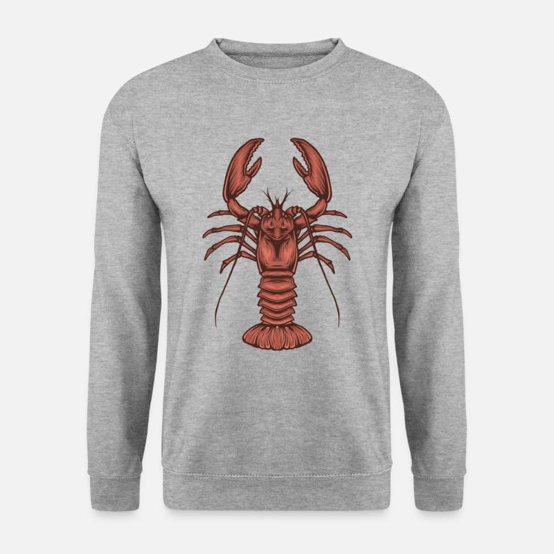 Hummer - Unisex Pullover - Weißgrau meliert