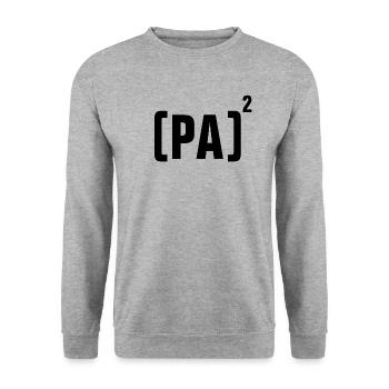 DAD - FATHER - FATHER'S DAY - BIRTHDAY VALENTINE'S DAY - Unisex Sweatshirt - salt & pepper - Front - Alina (178cm) & Michal (187cm)