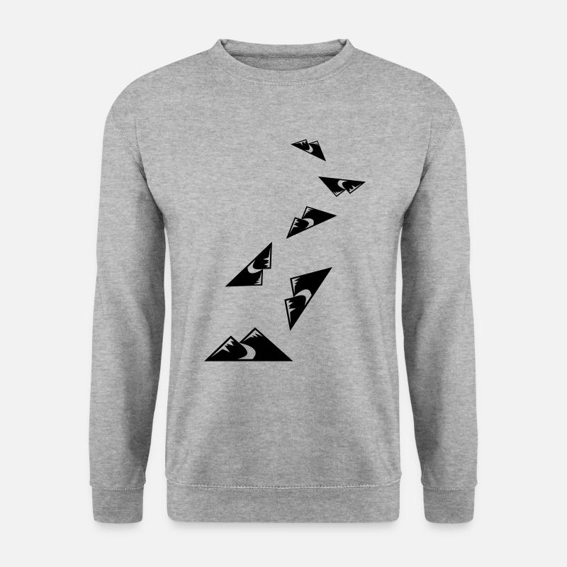Mountains Icon - Unisex Sweatshirt - salt & pepper