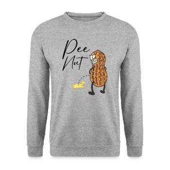 Pee nut - Unisex Sweatshirt - salt & pepper - Front - Alina (178cm) & Michal (187cm)
