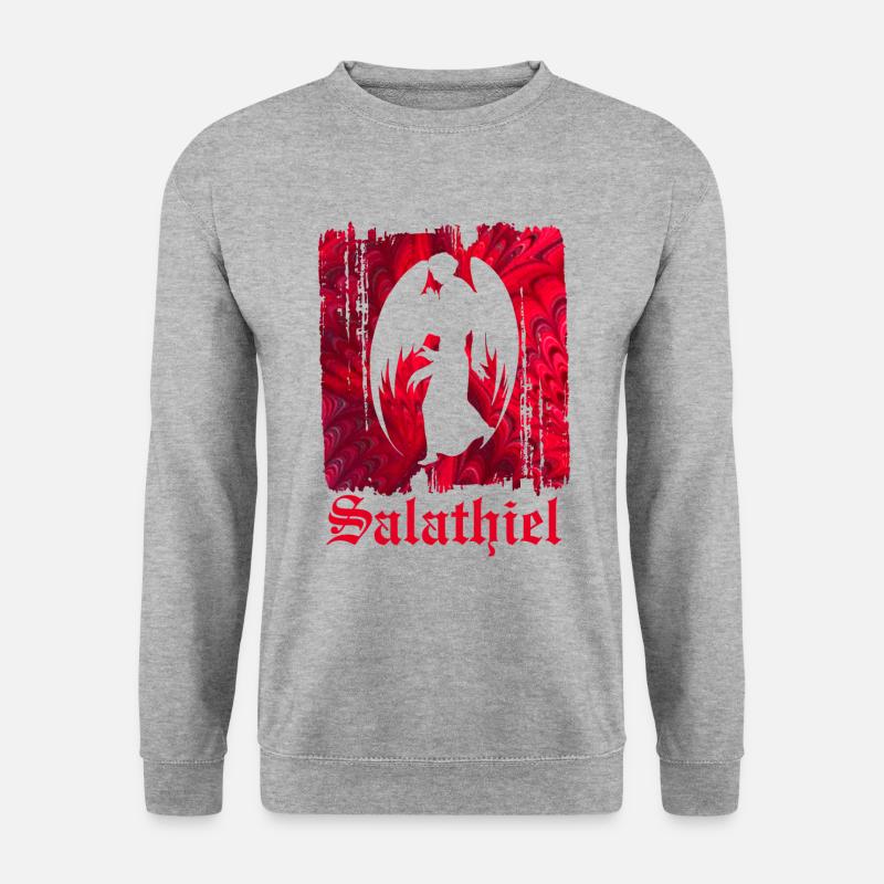salathiel e 68 - Unisex Pullover - Weißgrau meliert