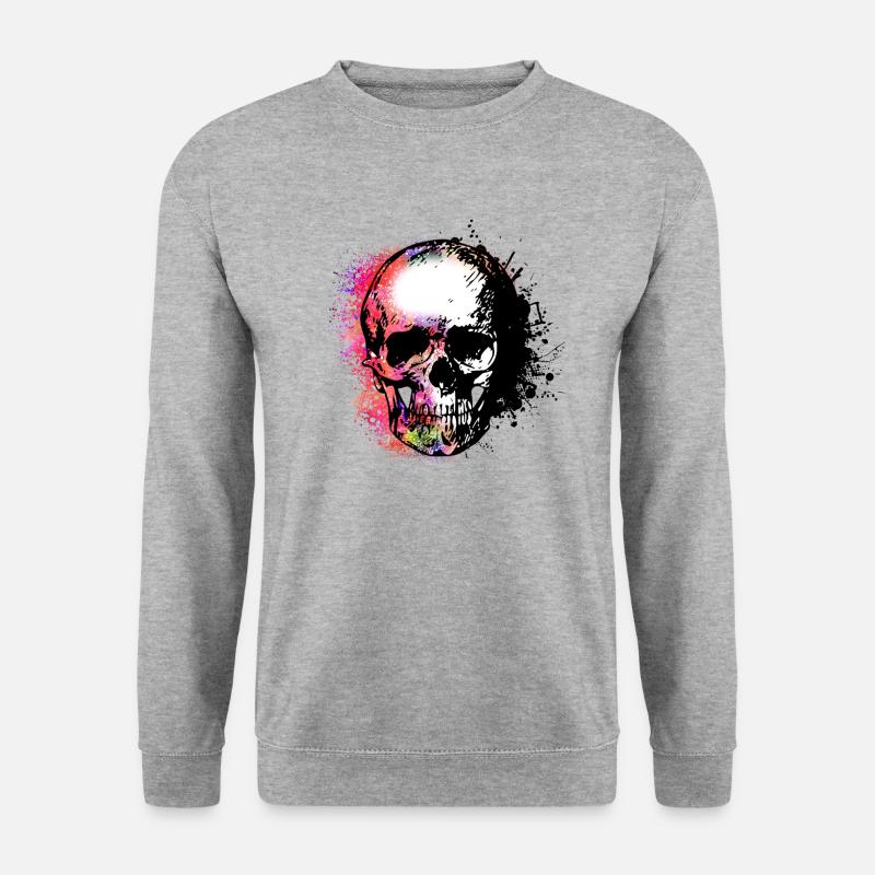 Skull with style - Unisex Sweatshirt - salt & pepper