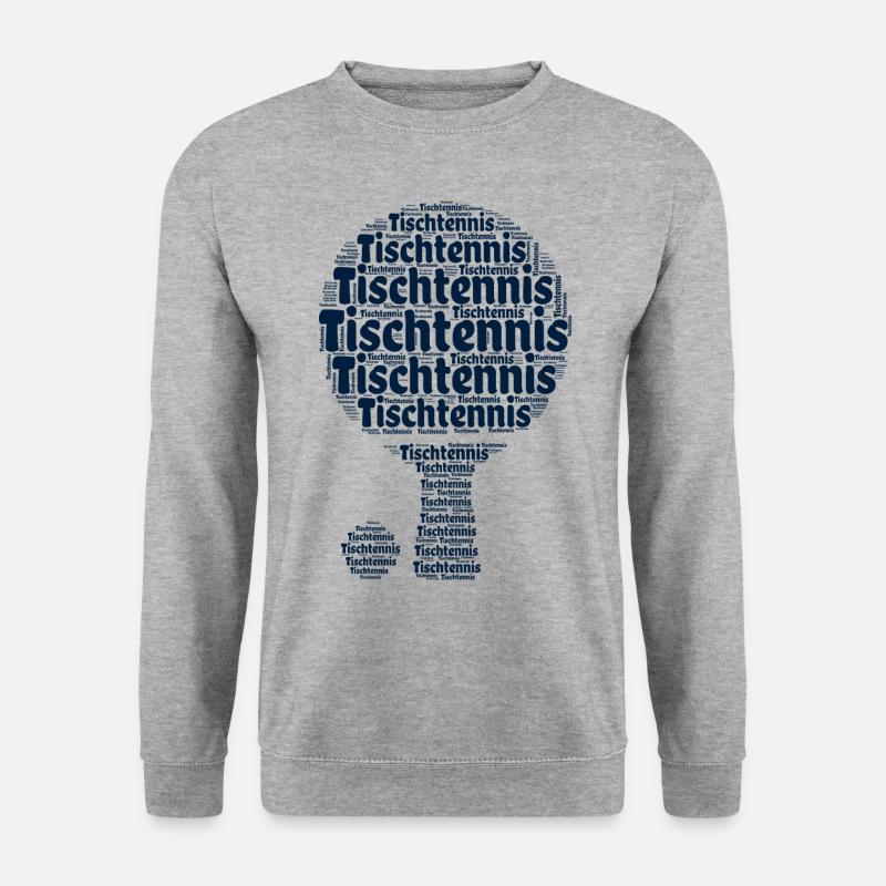 Tischtennisschläger Ping Pong Master Ball - Unisex Sweatshirt - salt & pepper