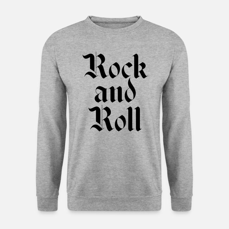 Rock and Roll logo - Unisex Sweatshirt - salt & pepper