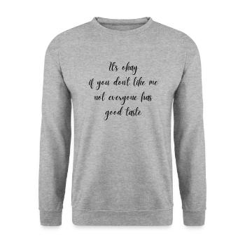 Goût correct - Sweat-shirt Unisexe - gris chiné - Devant - Alina (178cm) & Michal (187cm)