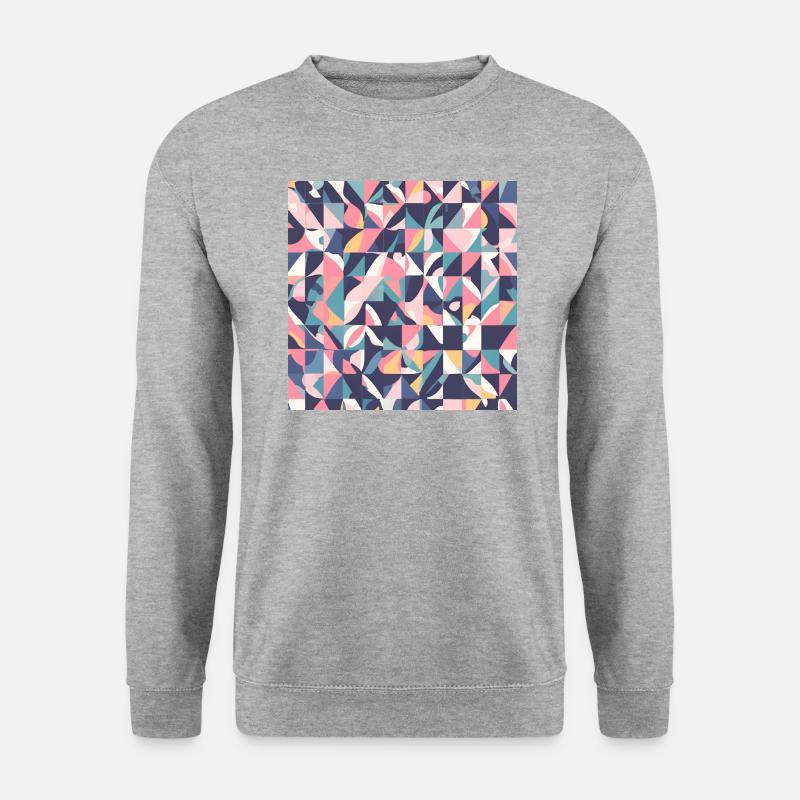 Traummuster 6 - Unisex Pullover - Weißgrau meliert