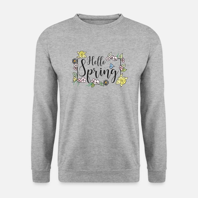 Hello Spring - Unisex Sweatshirt - salt & pepper