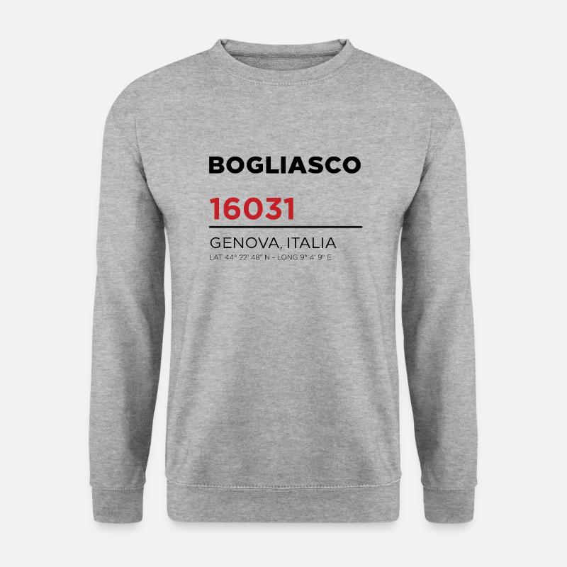 Bogliasco - Unisex Pullover - Weißgrau meliert
