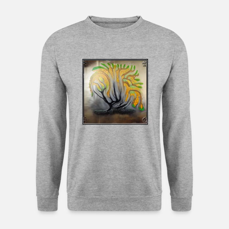 strong old tree dying - Unisex Sweatshirt - salt & pepper