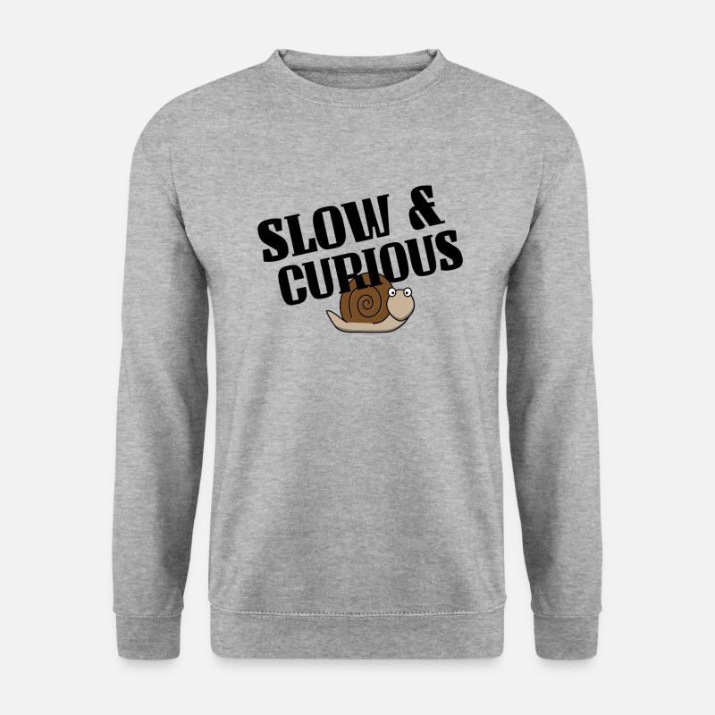 slow and curious - Unisex Sweatshirt - salt & pepper