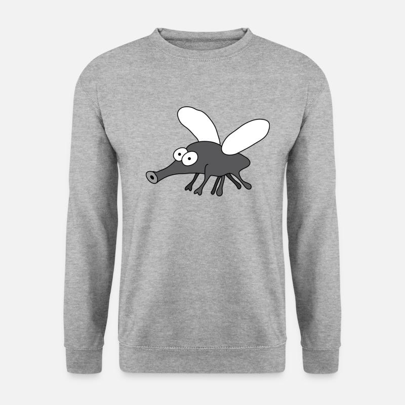 Mücke - Unisex Pullover - Weißgrau meliert