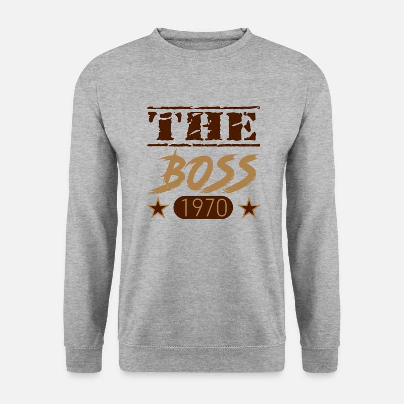 The Boss 1970 09 - Unisex Pullover - Weißgrau meliert