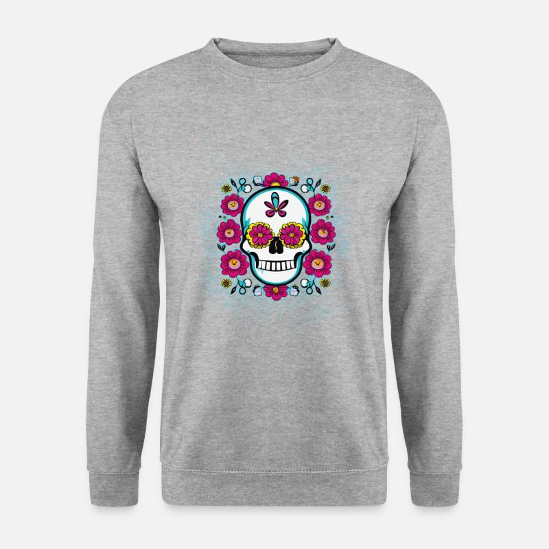 SKull for Shirt - Unisex Pullover - Weißgrau meliert