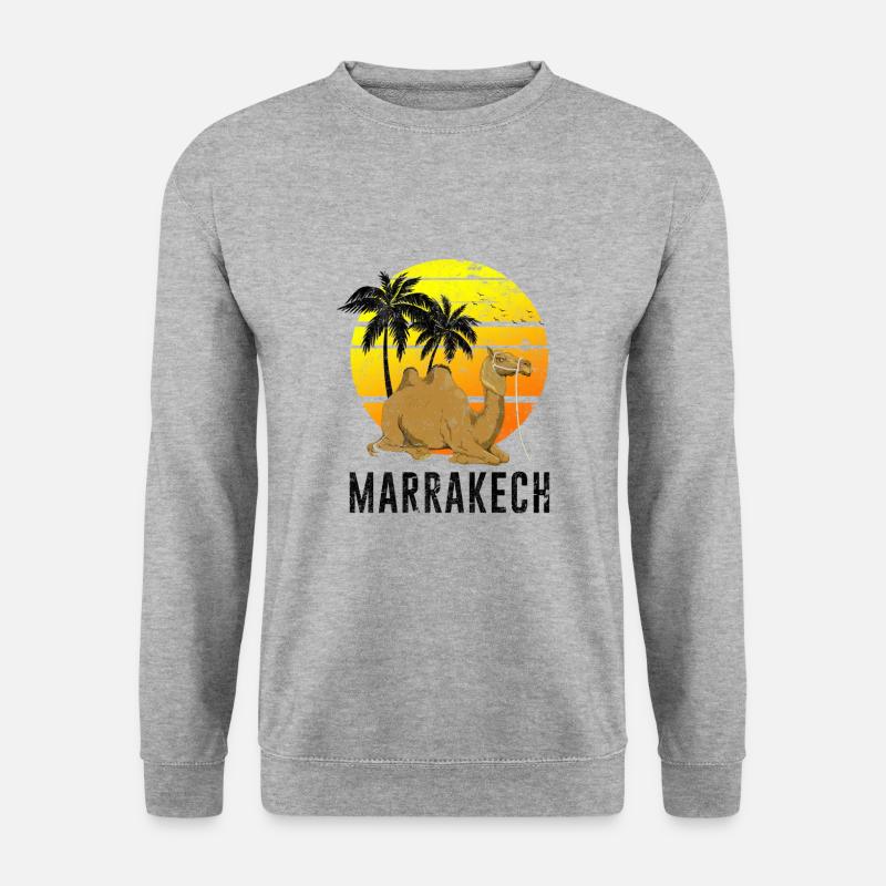 Marrakesch - Unisex Pullover - Weißgrau meliert
