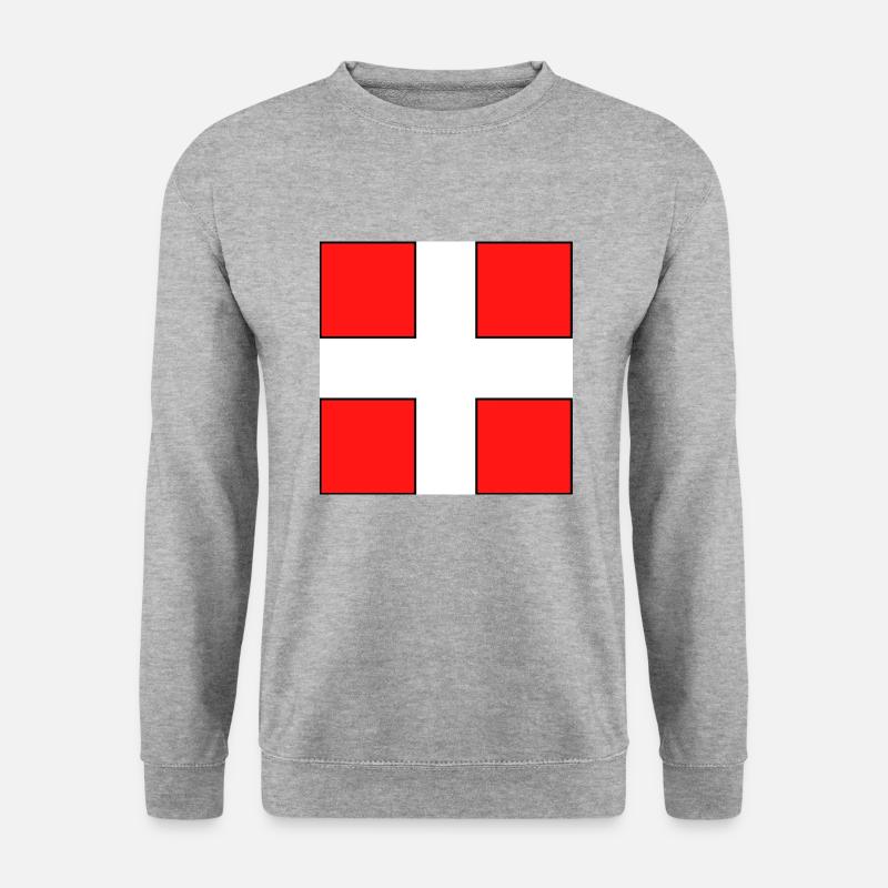 LOGO Haute Savoie - Unisex Pullover - Weißgrau meliert