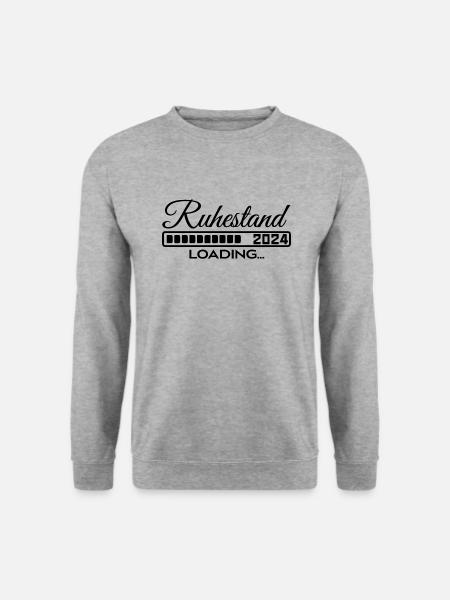 Ruhestand 2024 loading - Unisex Pullover - Weißgrau meliert