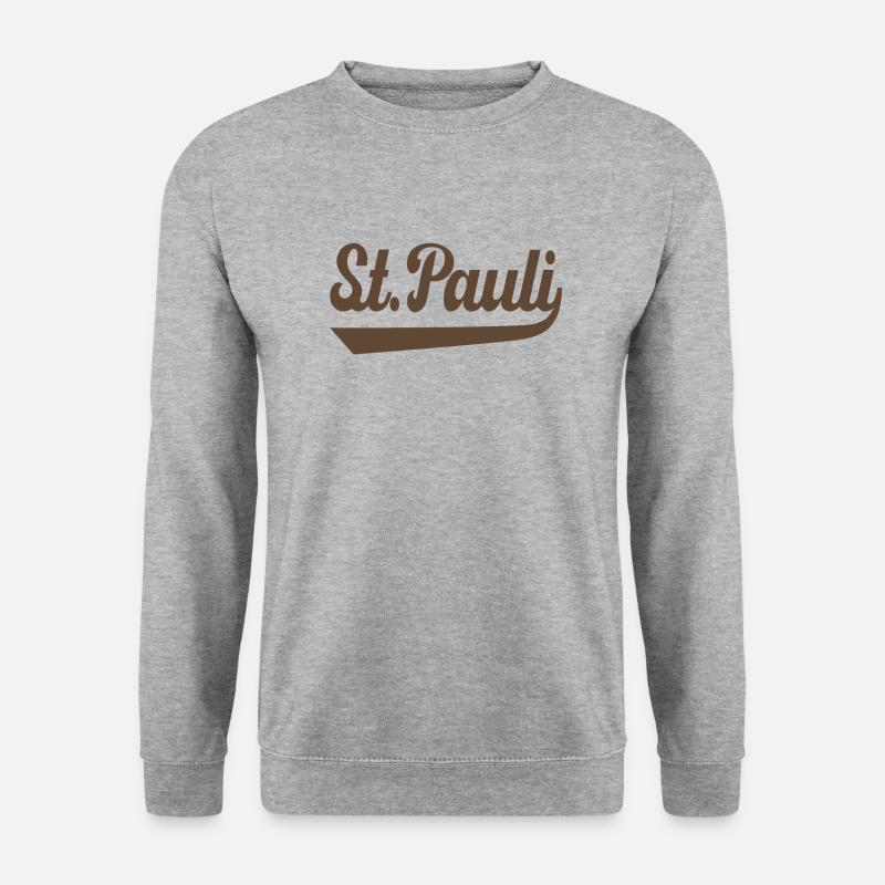 St. Pauli Hamburg - Unisex Pullover - Weißgrau meliert