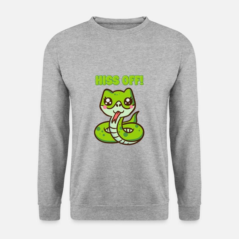 Hiss Off! - Cute Snake Pun - Unisex Sweatshirt - salt & pepper