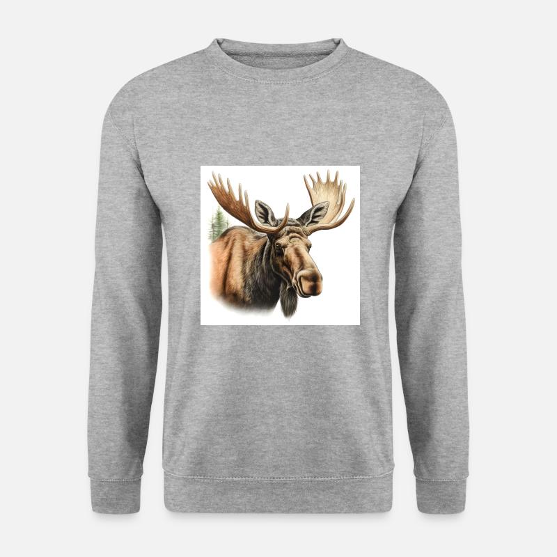 Moose - Unisex Sweatshirt - salt & pepper