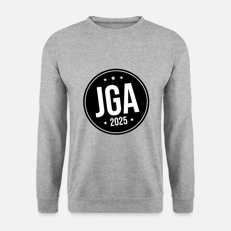 Jga 2025 Junggesellen Abschied - Unisex Pullover - Weißgrau meliert