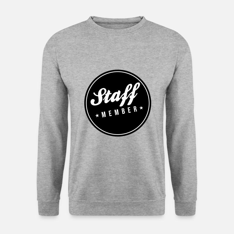 Staff Mitglied - Unisex Pullover - Weißgrau meliert